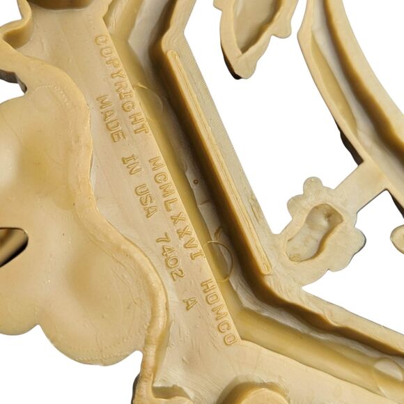 Vintage Homco Musical Instrument Wall Plaques: 1970s Gold Decor, Set of 3 - Picture 2 of 7